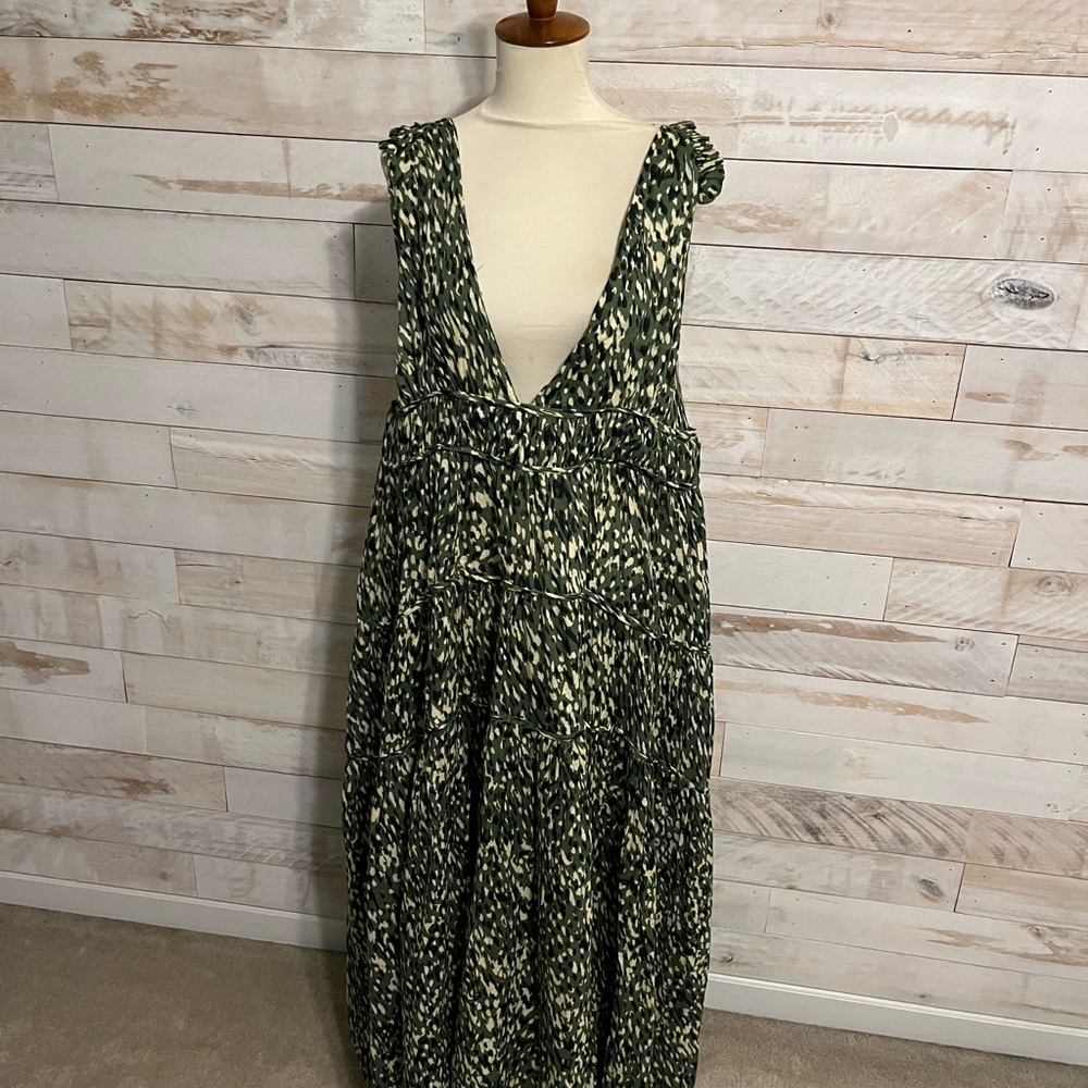 NWT Anthropologie Celandine sleeveless plunge neck midi/maxi dress, 2X. - Picture 4 of 11